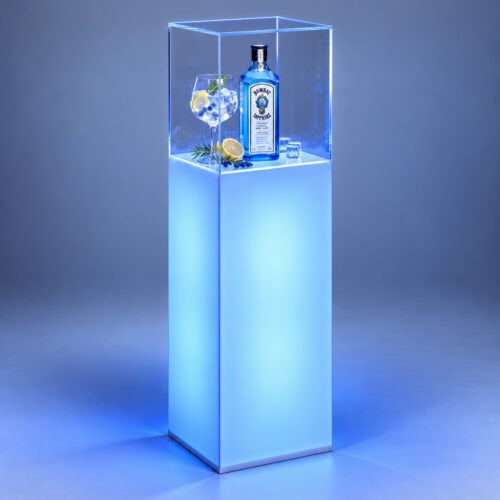 Bombay Sapphire w błękitnej gablocie