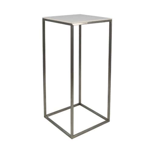 STOLIK STEEL HIGH WHITE