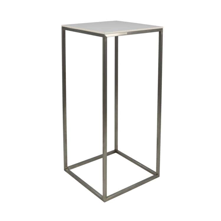 STOLIK STEEL HIGH WHITE