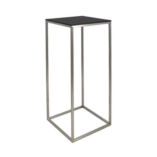 STOLIK STEEL HIGH BLACK