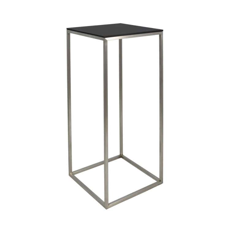 STOLIK STEEL HIGH BLACK