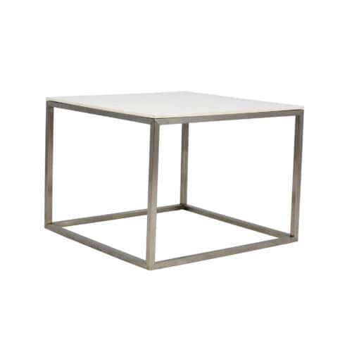STOLIK STEEL WHITE