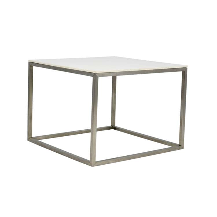 STOLIK STEEL WHITE