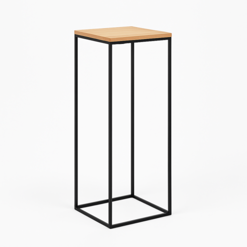 STOLIK TIMBER COCKTAIL BLACK