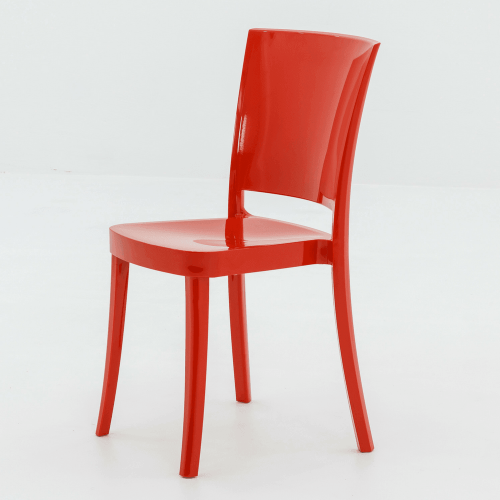 krzesło gloria glossy red