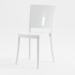 KRZESŁO GLORIA GLOSSY WHITE