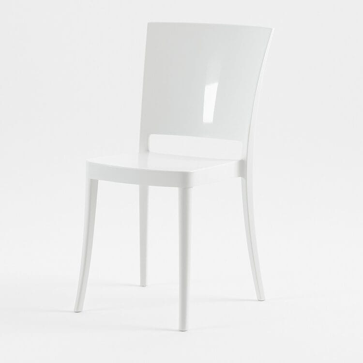 KRZESŁO GLORIA GLOSSY WHITE