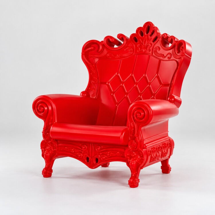 FOTEL THRONE RED