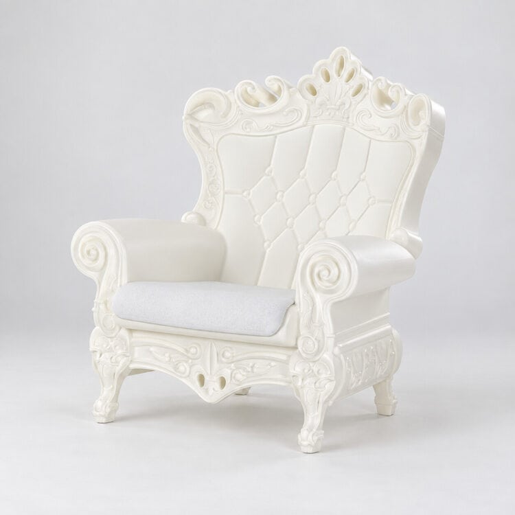 FOTEL THRONE  WHITE