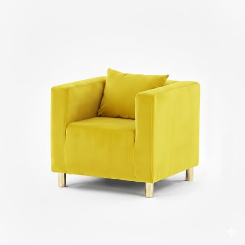 FOTEL CUBO VELVET – GOLDY