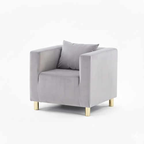 FOTEL CUBO VELVET – SPACE GRAY