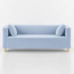SOFA CUBO VELVET – BABY BLUE