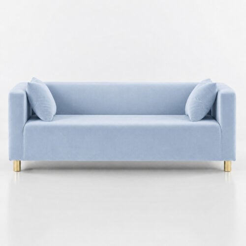 SOFA CUBO VELVET – BABY BLUE