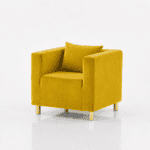FOTEL CUBO VELVET – GOLDY