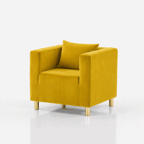 FOTEL CUBO VELVET – GOLDY