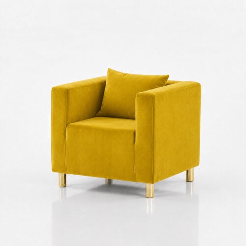 FOTEL CUBO VELVET – GOLDY