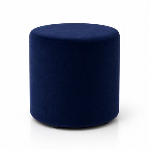 PUFA ROUND VELVET NAVY BLUE