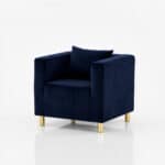 FOTEL CUBO VELVET – NAVY BLUE