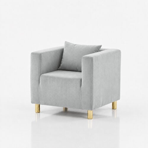 FOTEL CUBO VELVET – SPACE GRAY