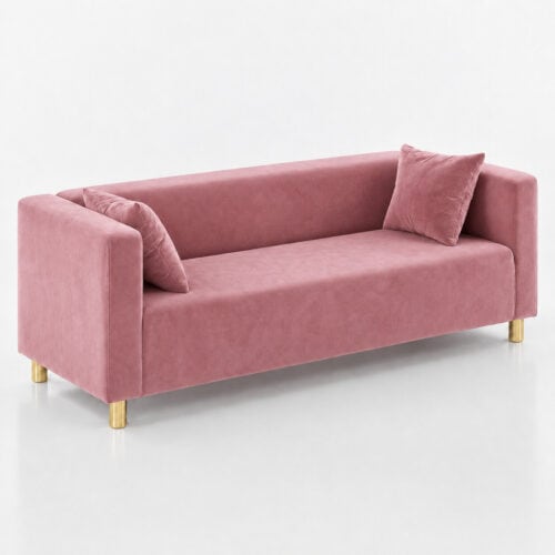 sofa CUBO Velvet Powder Pink2