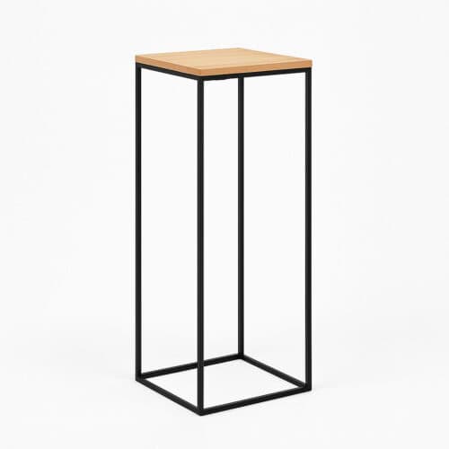 STOLIK TIMBER COCKTAIL BLACK
