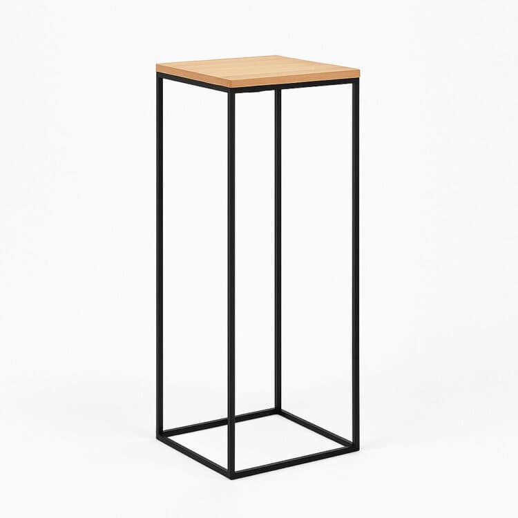 STOLIK TIMBER COCKTAIL BLACK