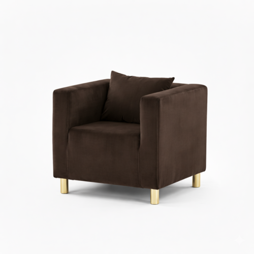 FOTEL CUBO VELVET – BRONZE