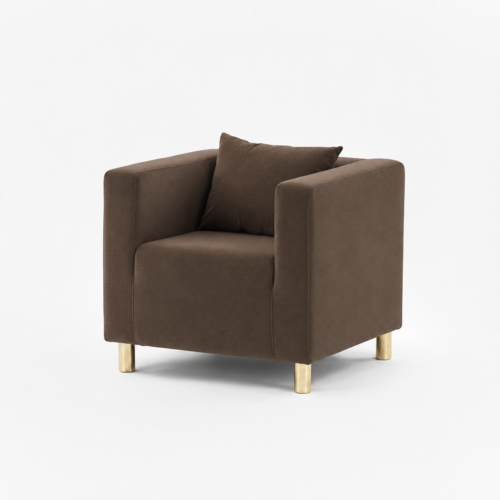 FOTEL CUBO VELVET MOCHA