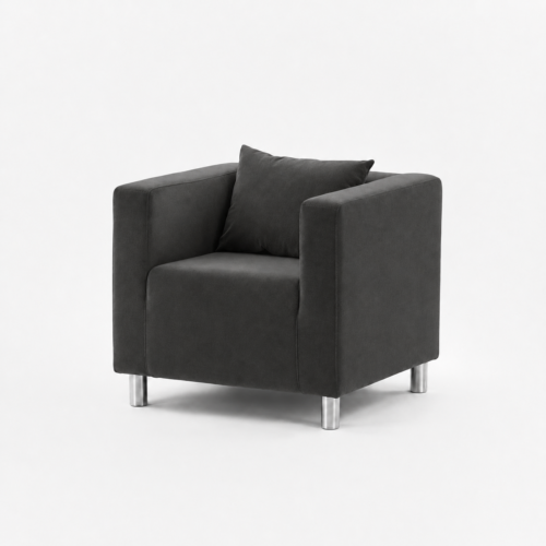 FOTEL CUBO VELVET – GRAPHITE