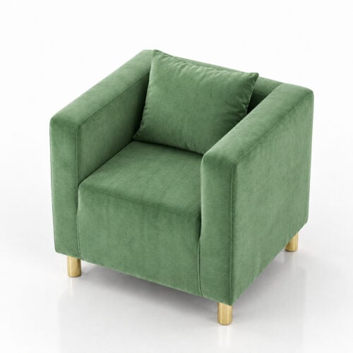 FOTEL CUBO VELVET – PISTACHIO GREEN