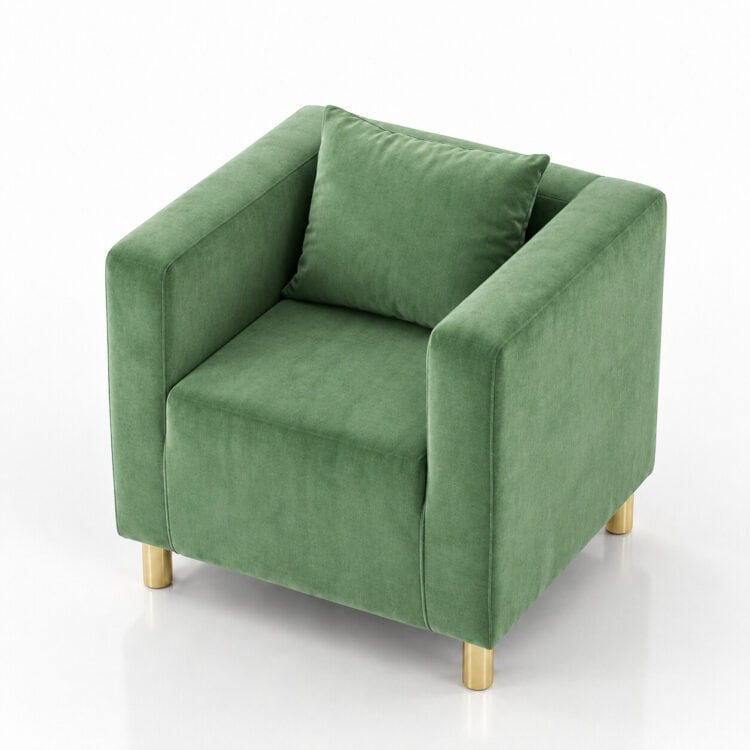 Fotel Cubo Velvet Pistachio green2