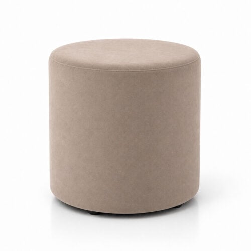 PUFA ROUND VELVET BEIGE
