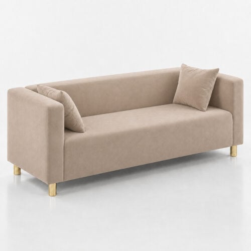 Sofa Cubo Velvet Beige2