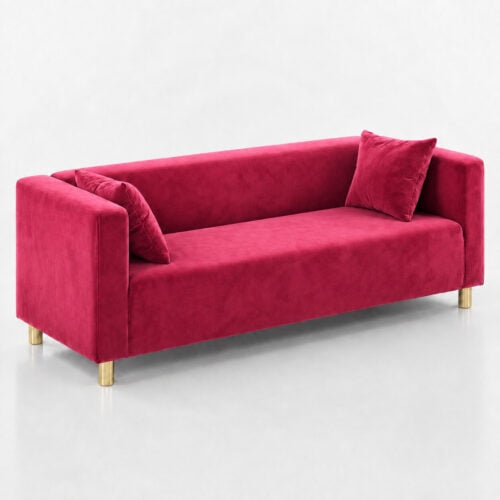 Sofa Cubo Velvet Viva Magenta2
