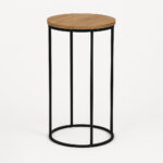 STOLIK ROUNDI COCKTAIL BLACK WOOD