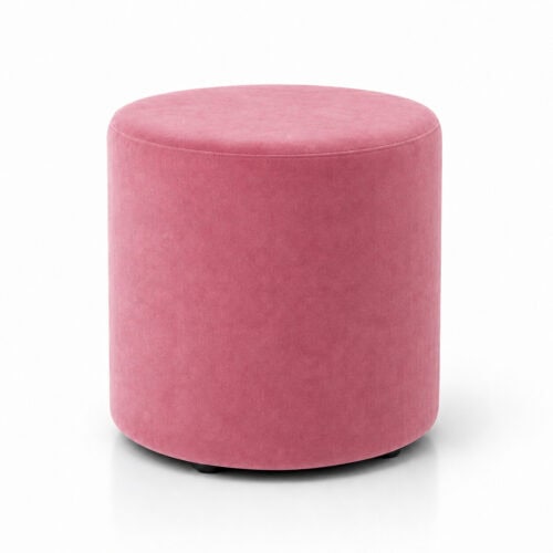 PUFA ROUND VELVET POWDER PINK