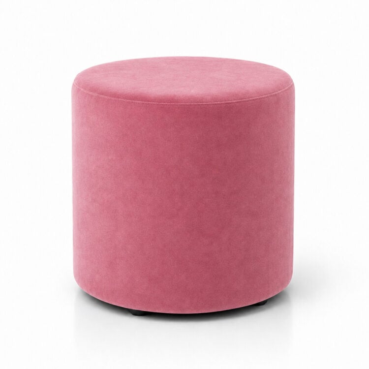 PUFA ROUND VELVET POWDER PINK