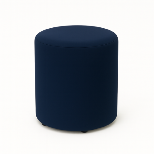 PUFA ROUND VELVET NAVY BLUE