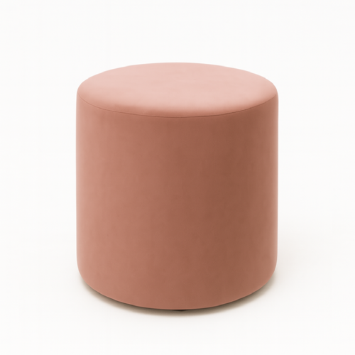 PUFA ROUND VELVET POWDER PINK
