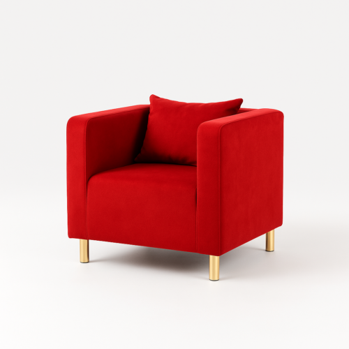 FOTEL CUBO VELVET – ROYAL RED