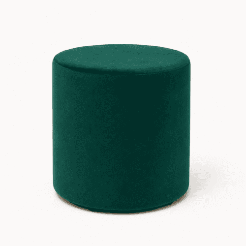 PUFA ROUND VELVET BOTTLE GREEN