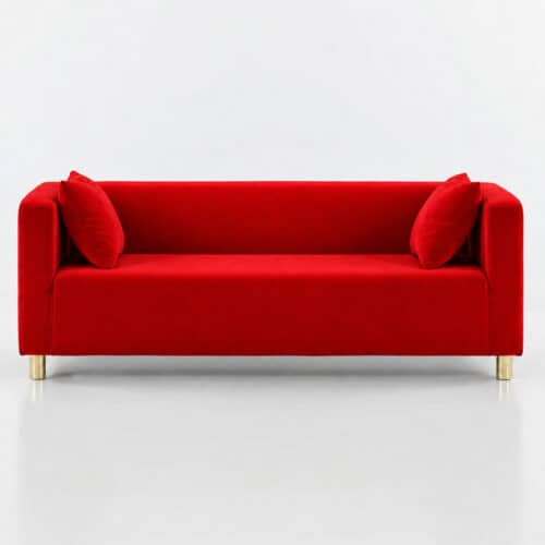 SOFA CUBO VELVET – ROYAL RED
