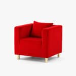 FOTEL CUBO VELVET – ROYAL RED