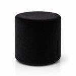 PUFA ROUND VELVET BLACK