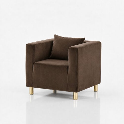 FOTEL CUBO VELVET – MOCHA