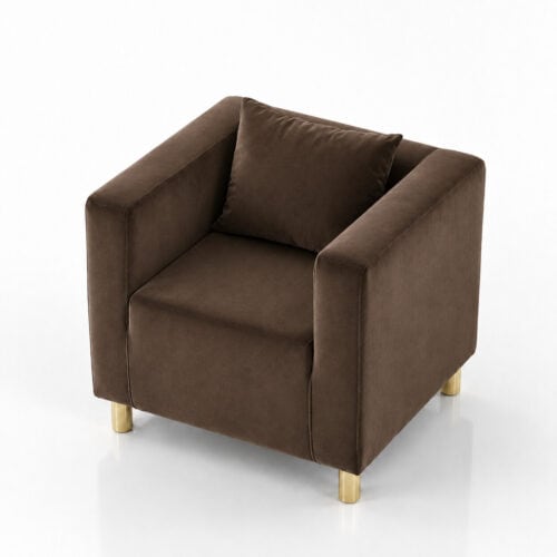 FOTEL CUBO VELVET – MOCHA