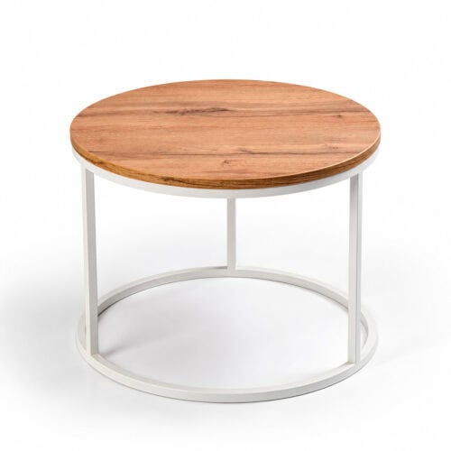 STOLIKI ROUNDI WHITE WOOD