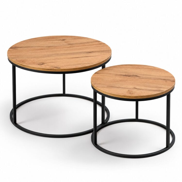 STOLIKI ROUNDI BLACK WOOD