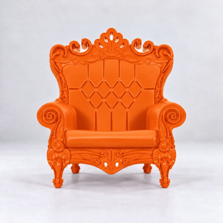halloween-fotel-pomarańczowy-throne-pumpkin-orange-eventomat-wynajem-warszawa
