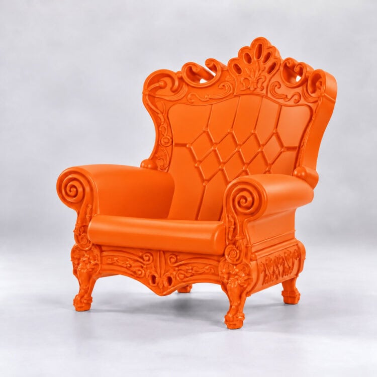 FOTEL THRONE PUMPKIN ORANGE